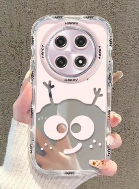 适用真我V60手机壳RealmeV60S新款OPPO镜面简约insMX3995套oppov男3996女全包防摔潮opporealmev可爱卡通煤球