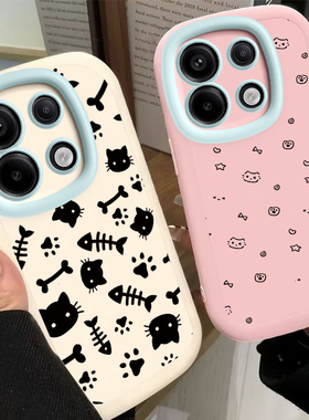 适用OPPOReno13手机壳Reno13Pro保护套reno13OPPO新款5GOPOP硅胶OPReno外壳OPPReno全包防摔男女OPO小猫鱼骨