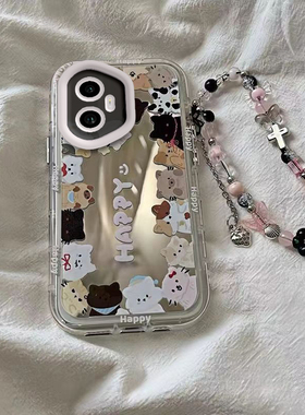 适用荣耀300手机壳Pro华为HONOR保护套H0N0R300P潮镜面POLO曲屏可爱曲面屏全包防摔Por高级感Pr0男女小猫小狗