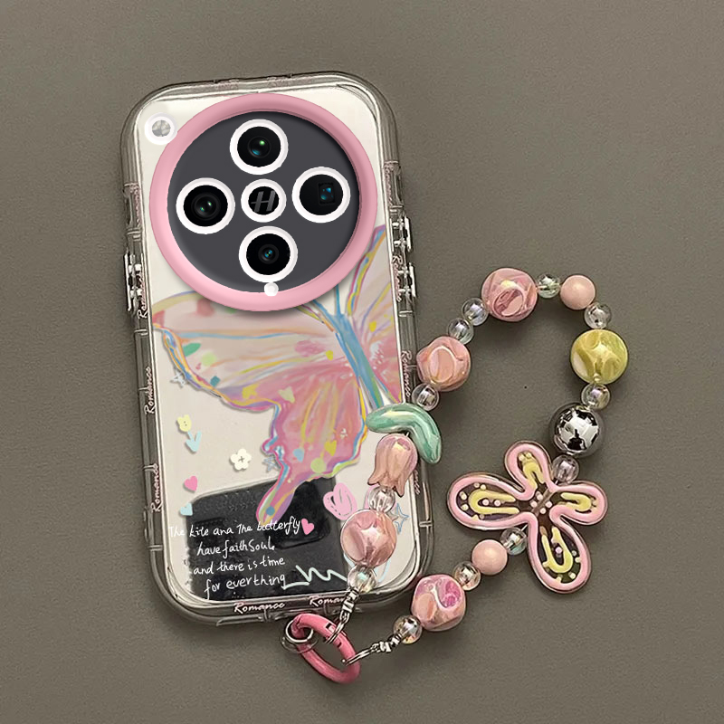 适用OPPOFindX8Pro手机壳OPPO Find X8Pr0新款FindX8Por套OPPOX镜面0PP0FandX全包防摔OPPOFandX女生彩花蝴蝶