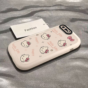 可爱iPhonexr新款 kt猫苹果15 11promax高级感xs全包防摔6s软壳硅胶7p 1312 适用于苹果6 8plus手机壳女款