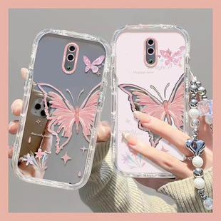适用PCAM00手机壳PCAT00套OPPO型号PCAMOO新款OPPOPCAM防摔OPPOPCAT男OPPOPCAMOO女OPPORenoPCAM镜面粉底蝴蝶
