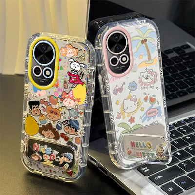 适用华为Nova13手机壳nove13pro保护套novo新款nava可爱nave潮镜面n0va全包防摔N13十三标准版男女小新kt猫