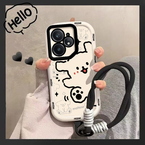 适用Realme真我Neo7Turbo手机壳RealmeNeo7Turbo新款RMX5062保护套noe液态硅胶oppo全包防摔男女外壳黑猫白狗