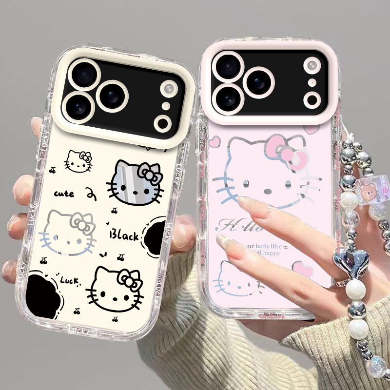 适用苹果17promax手机壳iPhone17保护air套Pro十六Pr0Max透明硅胶PM全包防摔PMax送钢化膜可爱子男女黑白kt猫