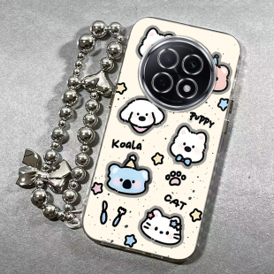 适用oppoa5pro手机壳a35g新款a2a1pro女a93a96a72a97a58全包防摔a57 5ga32a7a8a9a11x电镀银a91a83泼墨小动物