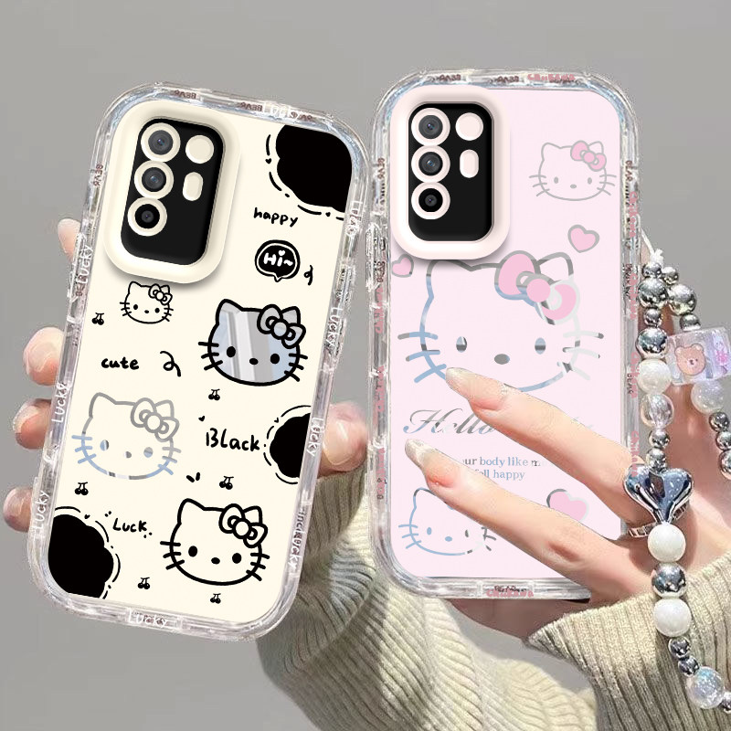 适用OPPOA95手机壳OPPO新款A95 5G套OPA/OPPA可爱A955G潮硅胶OPP0PP0PPO全包PPOA/OPOA防摔OPOPA男女黑白kt猫