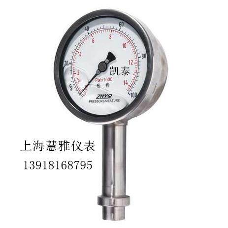 ZHYQ隔膜压力表 PT124Y-622-0-100MPA 50MPA 压板式耐震 上海朝辉