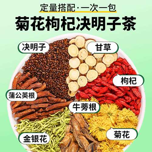 新疆包邮菊花枸杞决明子茶蒲公英决明子金银花蒲公英根牛蒡根甘草