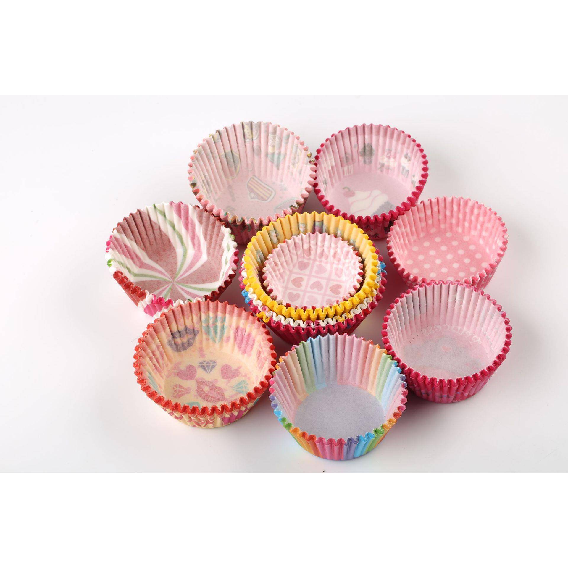 8cm耐高温雪媚娘圆形纸垫纸托蛋糕纸杯一次性印花防油纸托