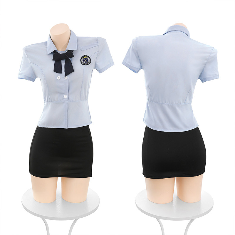 禁欲系JK制服床上性感睡衣吊带睡裙情侣女款纯欲风高级感趣味内衣