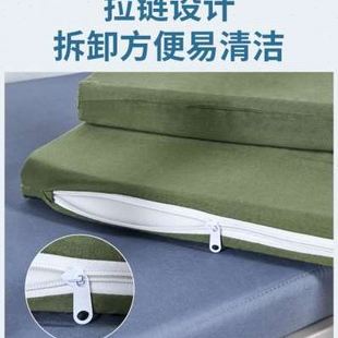纯白色绿色学生床垫内务制式 海绵床垫宿舍单双人员工上下铺软硬垫