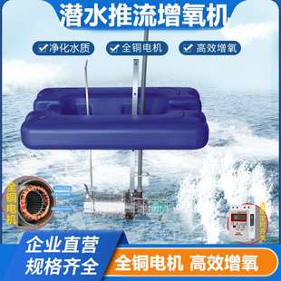 打氧机 养殖虾塘涌浪式 鱼塘增氧机潜水推流曝气式 增氧泵养鱼射流式
