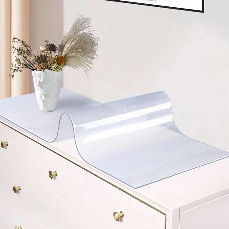 简约耐脏磨砂鞋柜垫桌垫防水防油免洗软玻璃塑料PVC水晶板保护垫