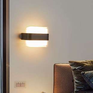 户外壁灯防水酒店墙壁灯具LED花园别墅简约楼梯过道灯极简北欧
