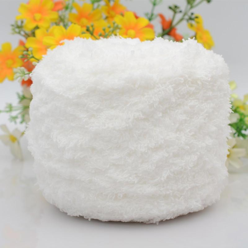 珊瑚绒毛线团粗围巾婴儿童宝宝棉手工diy自编织材料包绒绒毛爆款