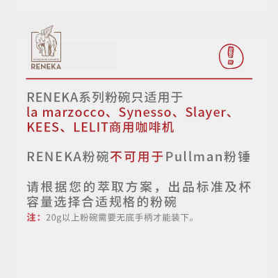 RENEKA法国进口粉碗网咖啡干净飞大象16g18g21意式浓缩机商用58mm