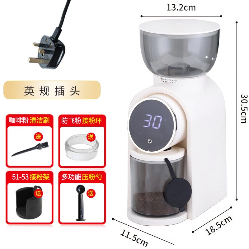 电动咖啡豆研磨机咖啡机自动磨豆机便携咖啡磨粉S机研磨器钢芯魔