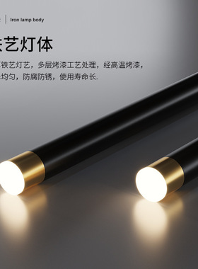 大观园餐厅灯吊灯现代简约灯吊灯吧台饭厅创意长条极293L灯具简灯