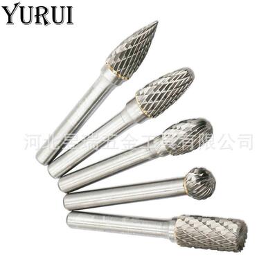 硬质合金旋转锉10mm5pcs套装双纹钨钢滚6磨刀磨雕刻打头工具*新款