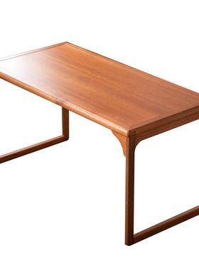 实木茶作桌易椅习组合家用学写字书法桌工台简GNE茶台办公茶桌