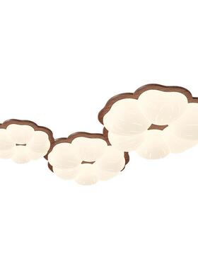 中奶油风主室LE古吸灯设顶889计师创意简约房间D灯木纹色卧室书房