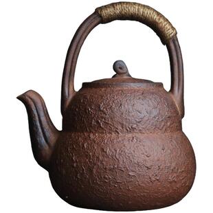 复古岩矿陶泥葫电芦提梁煮茶壶中功式茶道炭火陶炉大号ZCH夫烧水