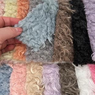 厂家现货加装OKS厚卷编织羊仿羊绒圈羊圈绒羊圈绒服外套毛玩具料