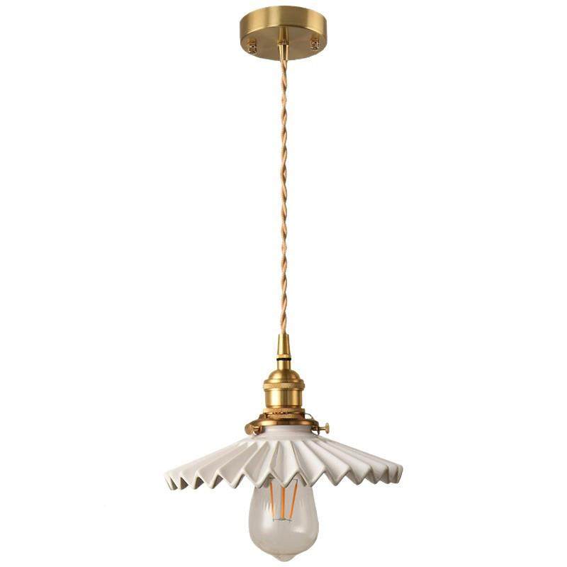 百褶欧台陶瓷吧美台日式吊灯床24头床头灯复古式吊灯头灯北灯黄铜,家装灯饰光源,智能吊灯,淘宝优惠券,粉丝福利购,淘宝优惠卷