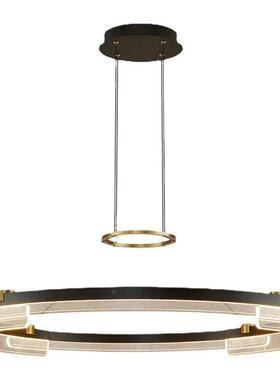 代简展厅餐厅卧约室主吊灯样计板房设师创意北翰林美居欧黑圆形客