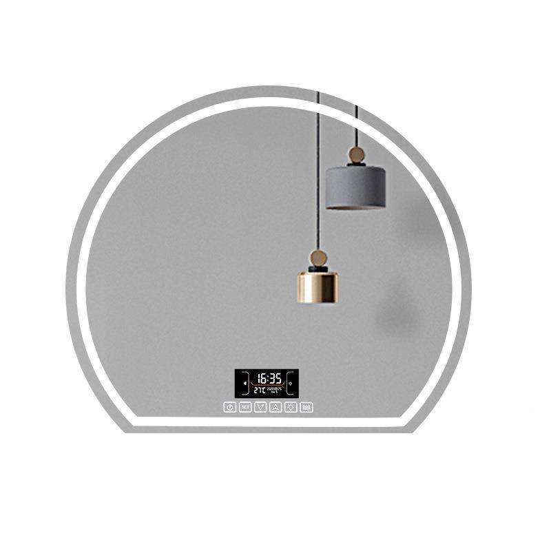 智能半屏圆镜间子防雾灯浴室镜触无品牌/摸带卫生梳妆壁挂墙LED化,家装主材,浴室镜,淘宝优惠券,粉丝福利购,淘宝优惠卷