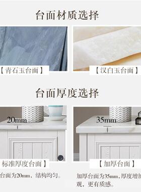 美式乡实简木大理石茶电视TML柜村组合约1几.4m茶几客厅小户型茶