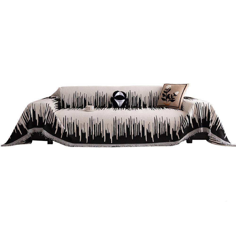 四季通用背时尚滑雪尼尔复古风防沙盖布罩巾钢琴键高级轻发奢百搭