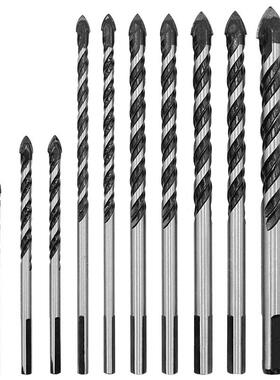 孔多功能黑色双槽陶瓷墙壁角钻玻三璃钻瓷砖开MFA器手电合金钻头