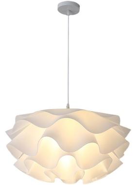 网s奶油风创意卧室吊51984灯i少女房间灯饰现代餐红厅花瓣卧n室灯