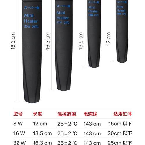 日迷本热缸你加棒自动恒温防爆龟迷你鱼缸水族箱小缸小型控温