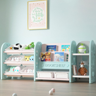 儿童玩具收纳架置物架宝宝整理箱多层大容量家用幼儿园储物柜书架