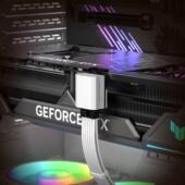 ATX3.0 RTX4090铝合金显卡供电接口转向头16针12 90度转弯头