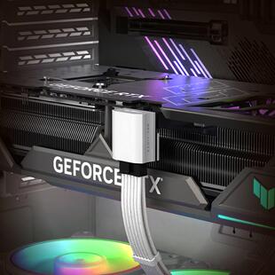 ATX3.0 90度转弯头 RTX4090铝合金显卡供电接口转向头16针12