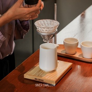 银时燕手冲咖啡分享壶 白玉瓷加厚公道壶闻香咖啡馆出Y品壶手冲架