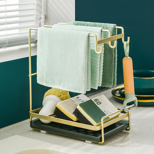 致想抹布沥水架h厨房抹布架台面壁挂家用水槽置物架洗碗布风干架