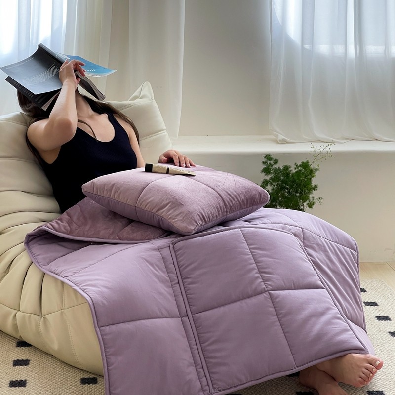 简约两用抱枕被子可机洗办公室z沙发午休被全棉短毛绒双面靠垫被,居家布艺,抱枕被,淘宝优惠券,粉丝福利购,淘宝优惠卷