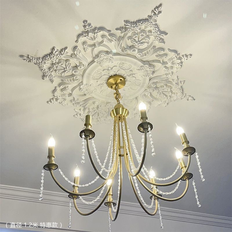 法式pu灯盘别墅悬吊式天花板天花板B装饰拼花组合灯池镂空欧式石,基础建材,相框线条,淘宝优惠券,粉丝福利购,淘宝优惠卷