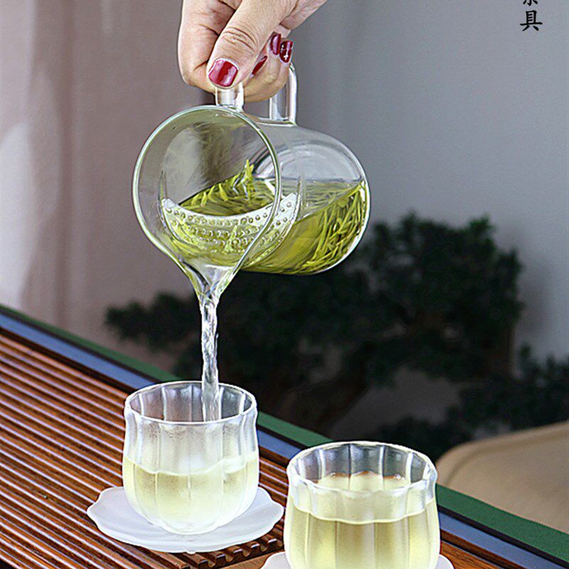 高硼硅玻璃半月牙公道杯茶滤一体大号过滤茶N杯分茶器加厚耐热茶,餐饮具,茶海,淘宝优惠券,粉丝福利购,淘宝优惠卷