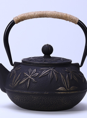 铸铁壶博古架茶楼玄关软装茶室中式E摆件创意家居装饰茶壶日式茶