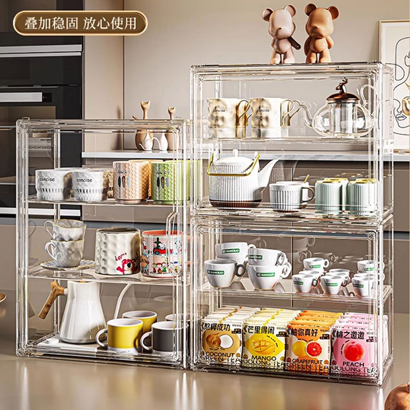 杯架防尘家用高级轻奢感杯子水杯茶杯置物架子咖啡杯W马克杯收纳