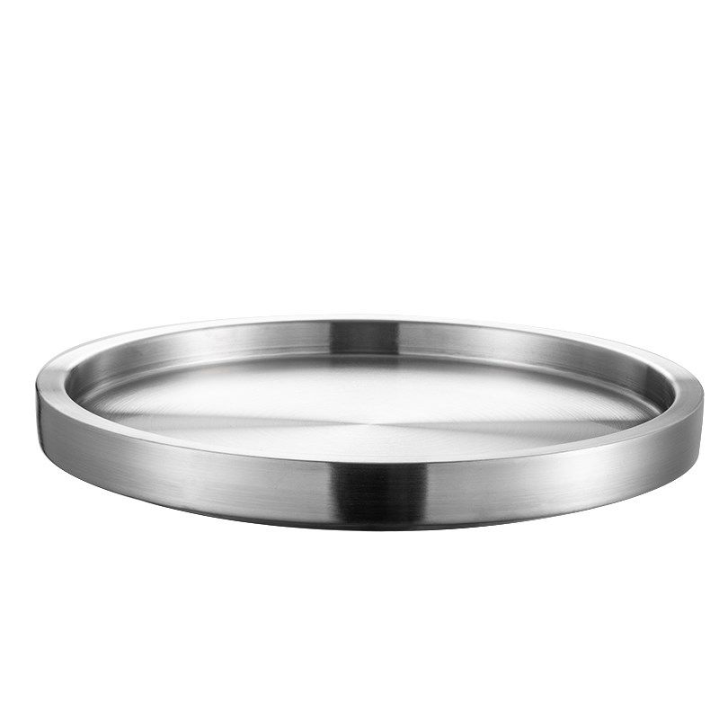 304不锈钢圆盘加厚双层盘牛肉托盘平底盘西N餐盘商用怂火锅烤肉店,餐饮具,盘,淘宝优惠券,粉丝福利购,淘宝优惠卷