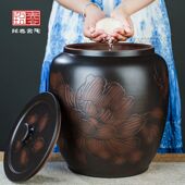 米缸陶瓷家用f密封带盖防潮防虫米箱大容量米桶五谷杂粮收纳聚财5