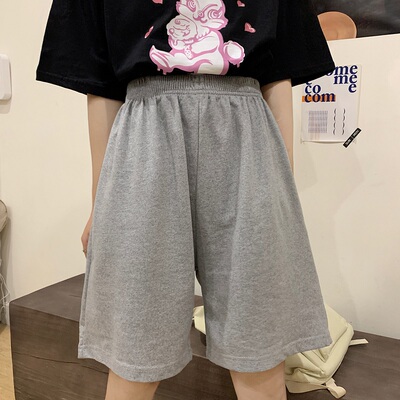 极速fashion casual regular loose Big size straight solid ela