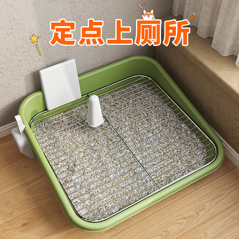 狗厕所小型犬宠物尿盆防踩屎泰迪专用博美比熊公狗便盆狗狗不锈钢